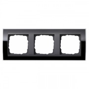 Рамка Gira Event Clear Черный 3 поста цвет вставки Антрацит