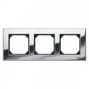 Рамка 3-ая Металл M-Elegance Merten Хром