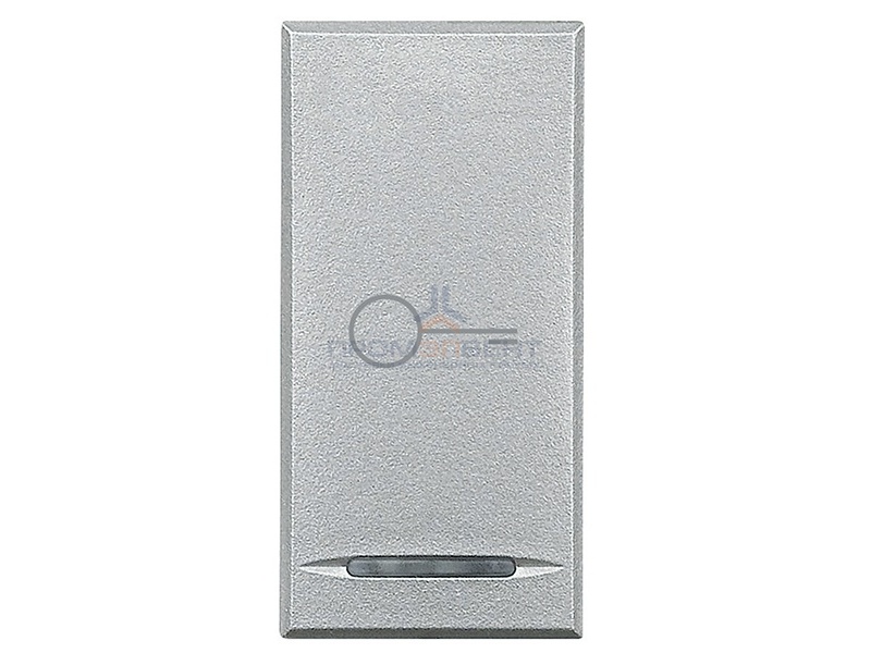 Axolute Клавиши с символами для системы автоматизации для 1 функции - 1 модуль, Ключ, цвет алюминий