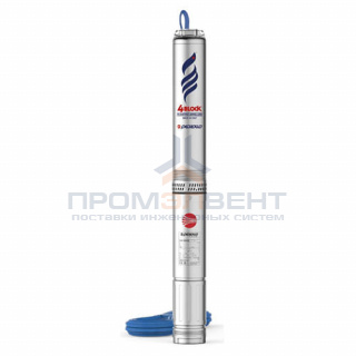 Насос скважинный Pedrollo 4BLOCKm 4/8 (0,75 кВт, Qmax 100 л/мин, Hmax 63 м, 1x230В, кабель 30м)