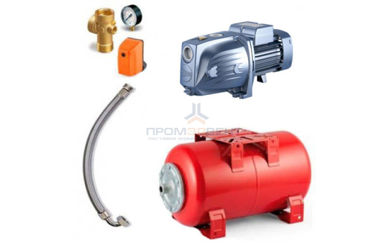 Насосная станция Pedrollo HYDROFRESH JSWm 2B-50 CL - 0,90кВт (Qmax 70 л/мин, 1x230В, с/х)