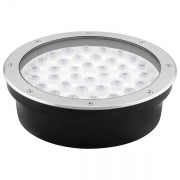 Светодиодный светильник тротуарный/грунтовый SP2703 36LED 36W холодный белый D300/d270x95mm IP67