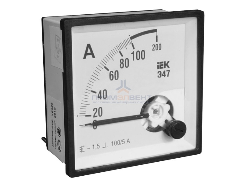 Амперметр Э47 200/5А кл. точн. 1,5 96х96мм